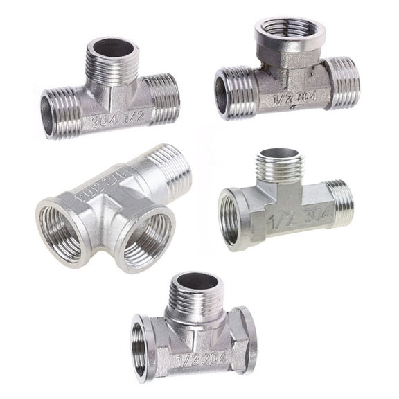 UNTERING G1/2" 3 Way Plumping Pipe Fittings Plated Brass T type Bathroom Accessories Bidet Water heater Parts