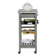 thumbnail image 6 of Riverbay Furniture Transitional Wood/Granite Top Kitchen Island in Gray, 6 of 17