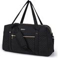 thumbnail image 1 of Travel Duffle Bag 37L Quilted Weekender Overnight Bag for Women with Laptop Compartment, Large Carry On Airport Bag with Wet Pocket & Shoe Bag, 1 of 3