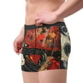 thumbnail image 2 of Gukieu Abstract Skull Guitar Art Print Men's Boxer Briefs, High Elastic Moisture Wicking Boxer Briefs Underwear-Large, 2 of 5