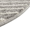 thumbnail image 6 of Unique Loom Kai Collection Area Rug - Warrior (4' Round Gray and Ivory), 6 of 7