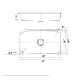 thumbnail image 4 of DAX Single Bowl Undermount Kitchen Sink - 30" x 18" - 18G - Stainless Steel, 4 of 4