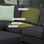 Modular Sectional Sofa Couch, Living Room Sofa Couch for Department, Black