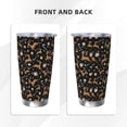 thumbnail image 3 of Lsque Christmas Cookie Reindeer Pattern 20oz Car Cup with Lid and Straw, Insulated Coffee Cup with Straw Topper, Spill Proof Travel Coffee Mug, Stainless Steel Tumble-Straw Three-piece Set, 3 of 8