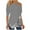 Gray, variant on XFLWAM Women's Cold Shoulder Long Sleeve Top Casual Sequin Tunic Blouse T-Shirts Gray XL