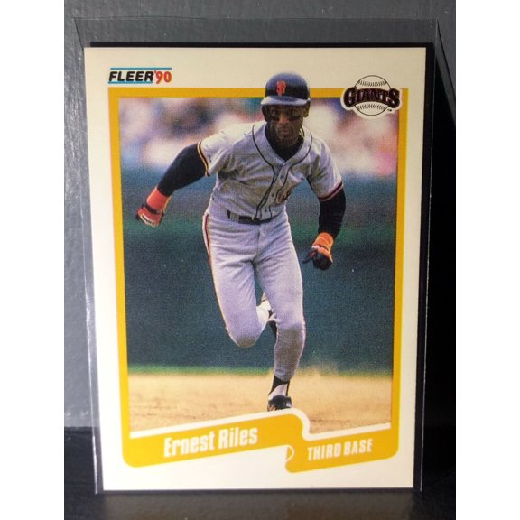 1990 Ernest Riles Fleer Baseball Card #69