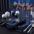thumbnail image 6 of SLYNSHome Snowflake Metal Napkin Rings, Rhinestone Winter Table Napkin Holders, Gold And Silver Holiday Dinner Table Decor Accessories, 6 of 6
