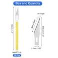 thumbnail image 2 of Uxcell 10pcs Exacto Art Craft Hobby Precision Utility Knife for Carving Crafting Stencil, Yellow, 2 of 6