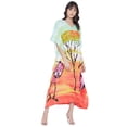 thumbnail image 5 of Women's Plus Size Kaftan Dresses Boho Long Maxi Dress Ladies Casual Hippie Kimono Sleeve Loose Caftan Online, 5 of 8