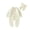 Beige, variant on Newborn Baby Boy Girl Fall Winter Clothes 3M 6M 12M 18M Long Sleeve Solid Color Knitted Button Romper Bear Hat Cute Outfit
