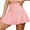 Pink, variant on KOKOI Women's Pleated Mini Skirt with Comfy Casual Stretchy Band Skater Skirt (Red)