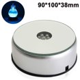 thumbnail image 1 of 7 Crystals Glass Art Figure LED Display Stand 7 Colorful Jewelry Rotating Stand 90 Rotating Lamp Holder DIY, 1 of 5