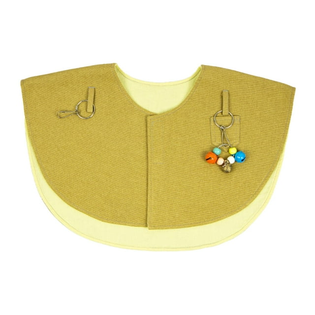 DOLITY Parrot Anti-Scratch Shoulder Guards Hanging Bird Anklet Pet Pad Diaper Scarf for yellow