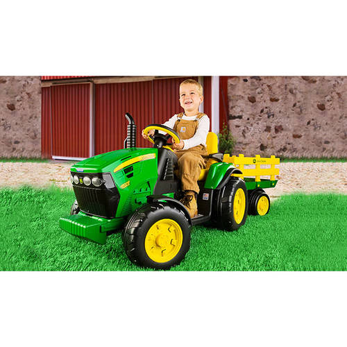 12V Peg Perego John Deere Ground Force Tractor Ride-on, for a Child Ages 3-7 - image 3 of 6