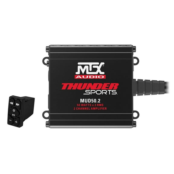MTX MUD50.2 100w 2-Channel Amplifier Bluetooth Controller For RZR/ATV/UTV/Cart