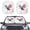 American Flag Eagle, variant on Jiueut Cow Spot Print Car Sunshades Front Windshield Sunshade Reflect Sun UV and Heat Foldable Windshield Sun Shade Protect Your Vehicle for Most SUVs and Truck
