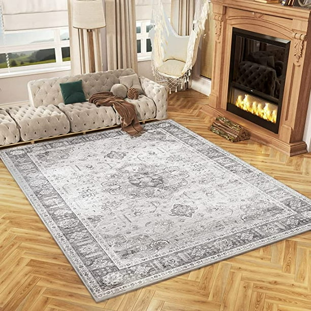 MontVoo Area Rugs for Living Room 8'x10' Washable Rug Vintage Persian