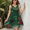 thumbnail image 3 of Casino Theme. Gambling Symbols Dress Fashion Beach Long Dresses Female Party Printed Sundress, 3 of 7