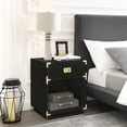 thumbnail image 1 of Inspired Home Ornado Side Table/Accent Table/Nightstand, Black, 1 of 8