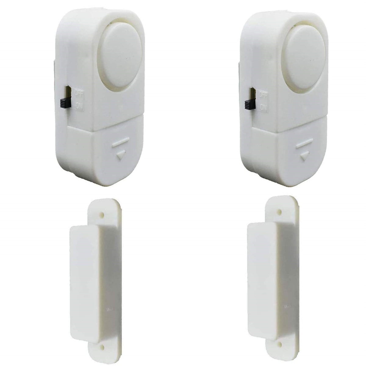 Keep Your Kids or Dementia Patients Safe DIY Easy Installation 120 DB Loud Door and Window Alarm 2 Pack with Battery Operated for Home RV Pool Cabinet