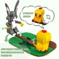 thumbnail image 3 of Bunny & Chicks Seesaw Building Set, 380PCS Easter Eggs Flowers Basket Toy, Easter Basket Stuffers Gifts for Kids Boys Girls Age 6+, 3 of 5