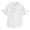 White, variant on Zhanqunnn Boys Short Sleeve Shirt Button Up Dress Shirts Tees Pockets, Size 9-10 Years