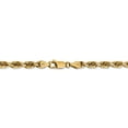 thumbnail image 4 of Real 14kt Yellow Gold 4.5mm Diamond Cut Quadruple Rope Chain; 20 inch; Lobster Clasp; for Adults and Teens; for Women and Men, 4 of 5