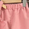 thumbnail image 5 of TOWED22 Toddler Kids Girl Summer Outfits 2pcs Sleeveless Smocked Floral Camisole Linen Long Pants Set 2T 3T 4T(Pink,4-5 Y), 5 of 6