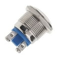 thumbnail image 1 of LOVIVER Waterproof Metal 19mm 250V 2A Push Button Momentary Switch OFF-ON, 1 of 7