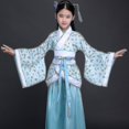 thumbnail image 4 of ZHAOCHENG Traje de túnica de seda china para niñas, kimono tradicional chino vintage, abanico étnico, disfraz de baile de coro para estudiantes, Hanfu, 4 of 4