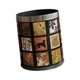 thumbnail image 5 of Cubo de basura redondo con tapa abierta, 10 L, decorativo, elegante, para el hogar Pintura de plata, 5 of 9