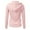 Pink, variant on Dyfzdhu Women Long Sleeve Patchwork Solid Color Hooded Zipper Casual Sport Coat Black L