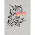 thumbnail image 2 of Wonder Nation Girls Cheetah Short Sleeve Tee, Sizes 4-18 & Plus, 2 of 3