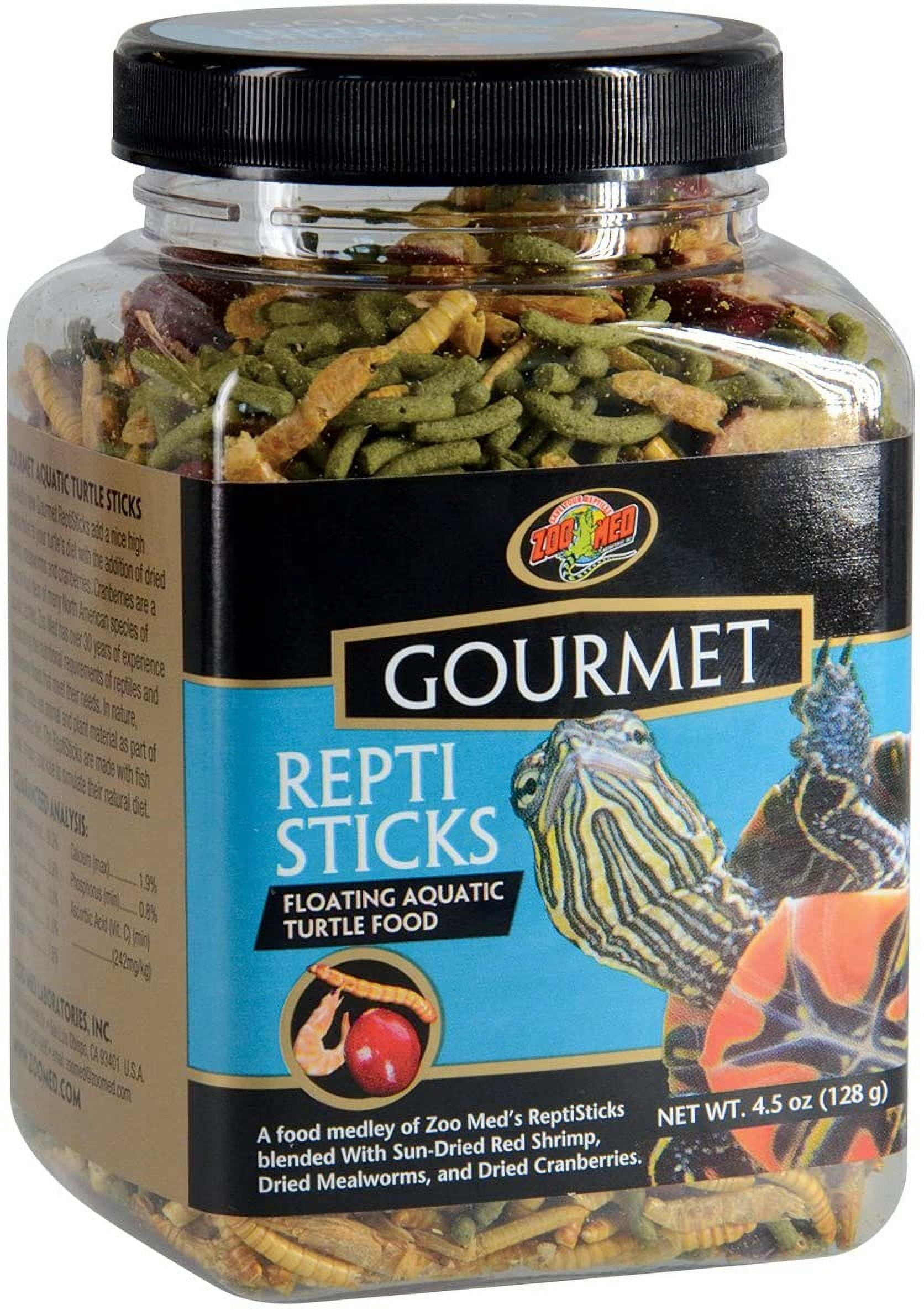 Zoo Med Gourmet Repti Sticks Floating Aquatic Turtle Food [Reptile Aquatic Turtle Food, Reptile Supplies] 54 oz (12 x 4.5 oz)