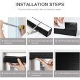 thumbnail image 4 of Blackout Blinds for Windows Cordless Blinds Temporary Shades Blinds No Drill (Black- Shading, 23.6 * 70"(60 * 180cm)), 4 of 5