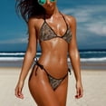 thumbnail image 2 of Top-kevin Fashion Boxing Bikini Women Halterneck Top and Set Swimsuits Beach Swimming Black, 2 of 12