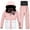 J-816 Pink Boy Girl, variant on Pink Boy Girl Hood 2PC Sets for Kids Girl Boy Fall Winter Sport Gym Ski Matching Thermal Thick 2 Piece with Hood Tops Trousers Pants Hood Coat 2PC Sets Kid 2025 7 Years
