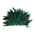 thumbnail image 1 of Tocado de plumas, accesorios de cosplay para vedettes, fiestas, actuaciones en escenarios y bailes. verde, 1 of 9