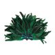thumbnail image 1 of Tocado de plumas para bailarina, accesorios de cosplay para fiesta, escenario, actuación, baile verde, 1 of 9