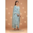 thumbnail image 5 of Straight Fit Embroidered Kurta with Pant  & Shiffon Duppatta, 5 of 8