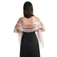 thumbnail image 1 of Châle Enveloppant Mariage Femmes Foulard de Soirée Accessoire de Robe de Fête Couleur Unie, 1 of 2