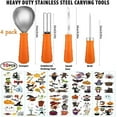 thumbnail image 2 of Pumpkin Carving Kit 4PCS Pumpkin Carving Kit Stainless Steel Pumpkin Carving Tools, 2 of 4