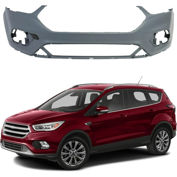 OTTULUR Front Bumper Cover Fascia Replacement for Escape 2017 2018 2019 GJ5Z17757APTM