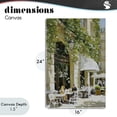 thumbnail image 4 of Stupell Industries French Country Sunny Day Cafe Terrace Canvas Art, 16 x 24, by Petals Prints Design, 4 of 8