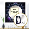 thumbnail image 3 of Designart "Heavenly Mandala In Enigmatic Purple & Blue I" Boho Mandala Blue Large Square Mirror - Square Bedroom Mirror Printed Wall Decor - Traditional Square Printed Wall Mirror Art, 3 of 5