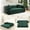 Deep Green, variant on VFD Compression Sofa - 3 Seats Convertible Floor Sofa Bed - with Pillow Back Support Armrest - Comfy Foldable Sofa Bed Compressed Sofa in Box - Corduroy Fabric - for Living Room Bedroom