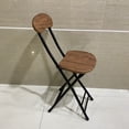 thumbnail image 2 of NZFYTRT Dining chairs,Folding Bar Stools, 24-inch Kitchen Counter Height Stools with Backrest, Portable Bar Chairs for Home Kitchen Island Breakfast, No Assembly, 2 of 9