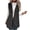 Dark Gray, variant on Women Fleece Vest Short Sleeveless Jacket Winter Warm Coats Outwear Comfy Soft Waistcoat Beige S(S)