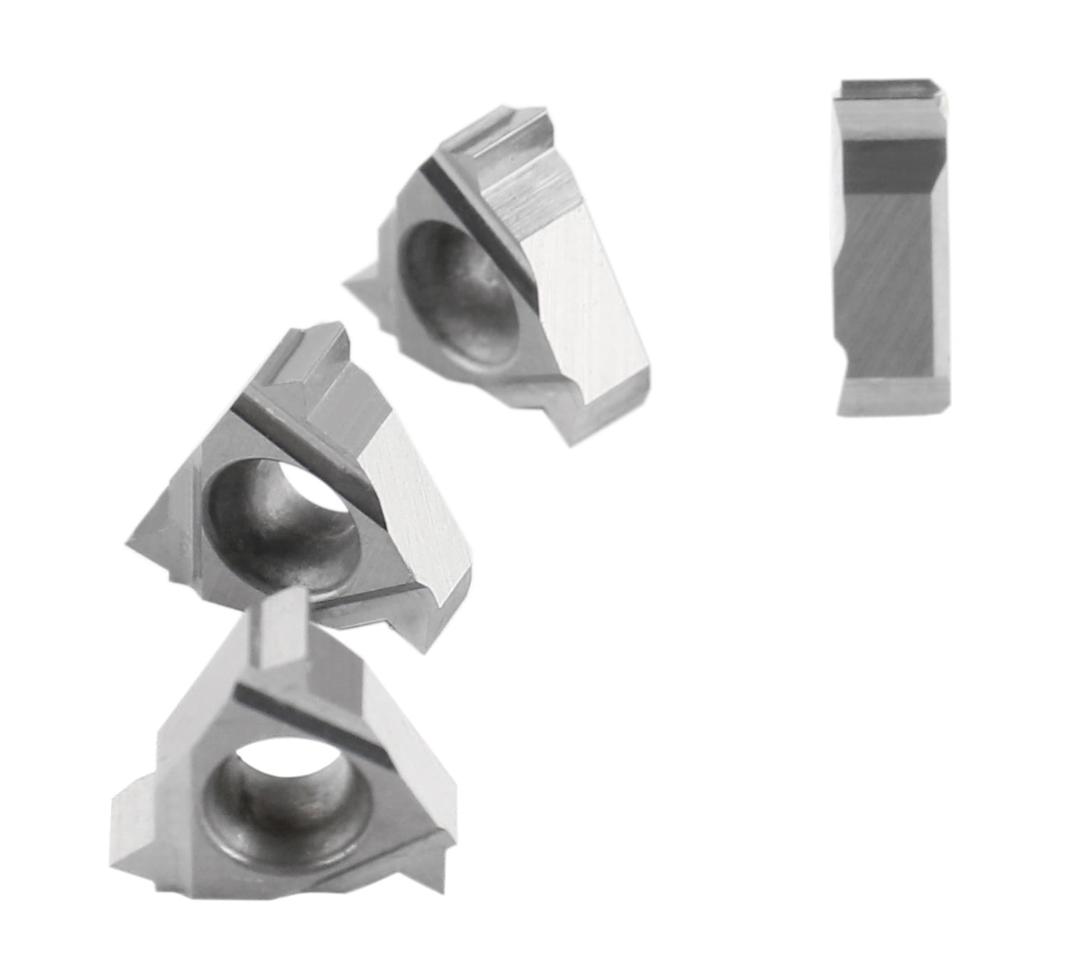 Accusize 11ER A60 Carbide Inserts, for External Threading Aluminum, 10 Pcs Set, 2600-0015x10