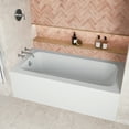 thumbnail image 3 of Streamline NAL-5640-CH 60 in. x 30 in. Acrylic Left-Hand Drain Alcove Bathtub in Glossy White With External Drain in Polished Chrome, 3 of 10